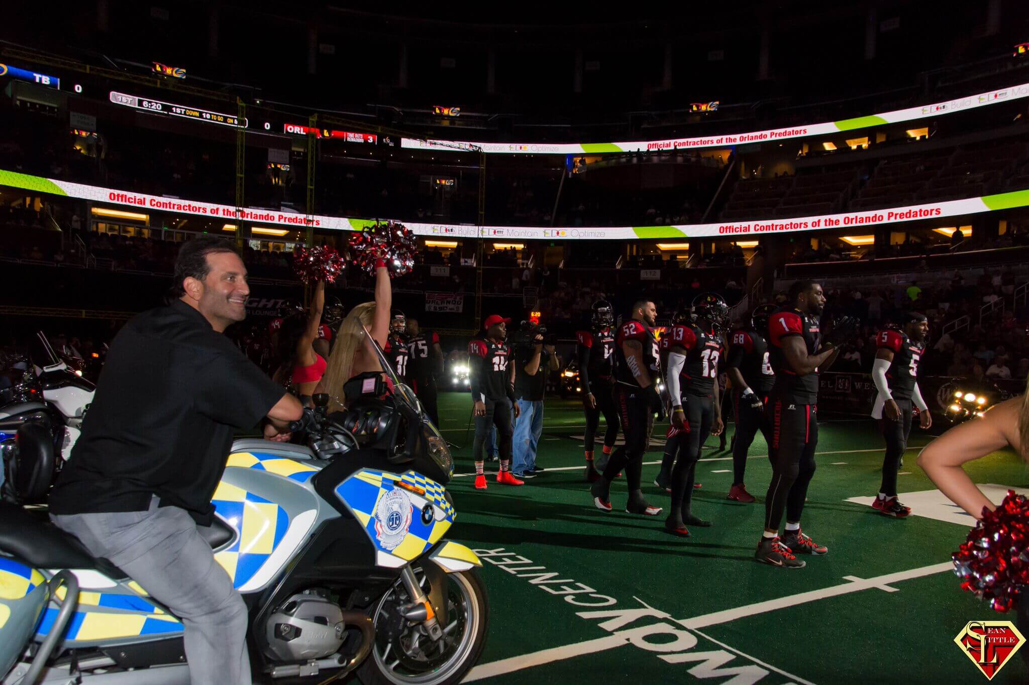 911 Biker Law Participates in Pregame Performance