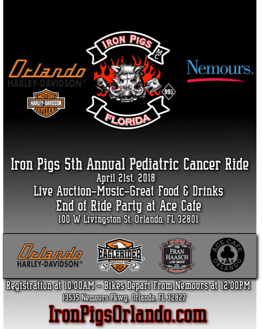 Iron Pigs 5th Annual Pediatric Cancer Ride