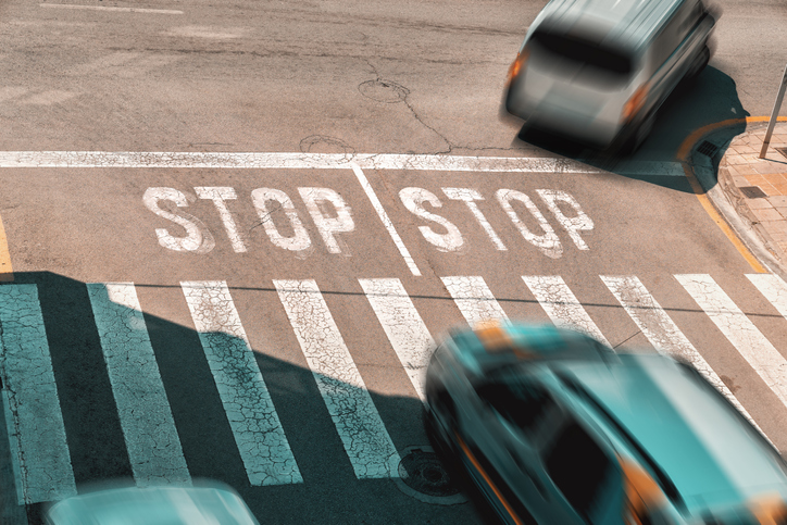 Car Violating Right Of Way