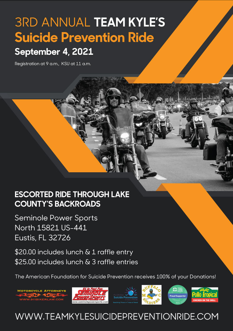 911 Biker Law At The 3rd Annual Team Kyle's Suicide Prevention Ride