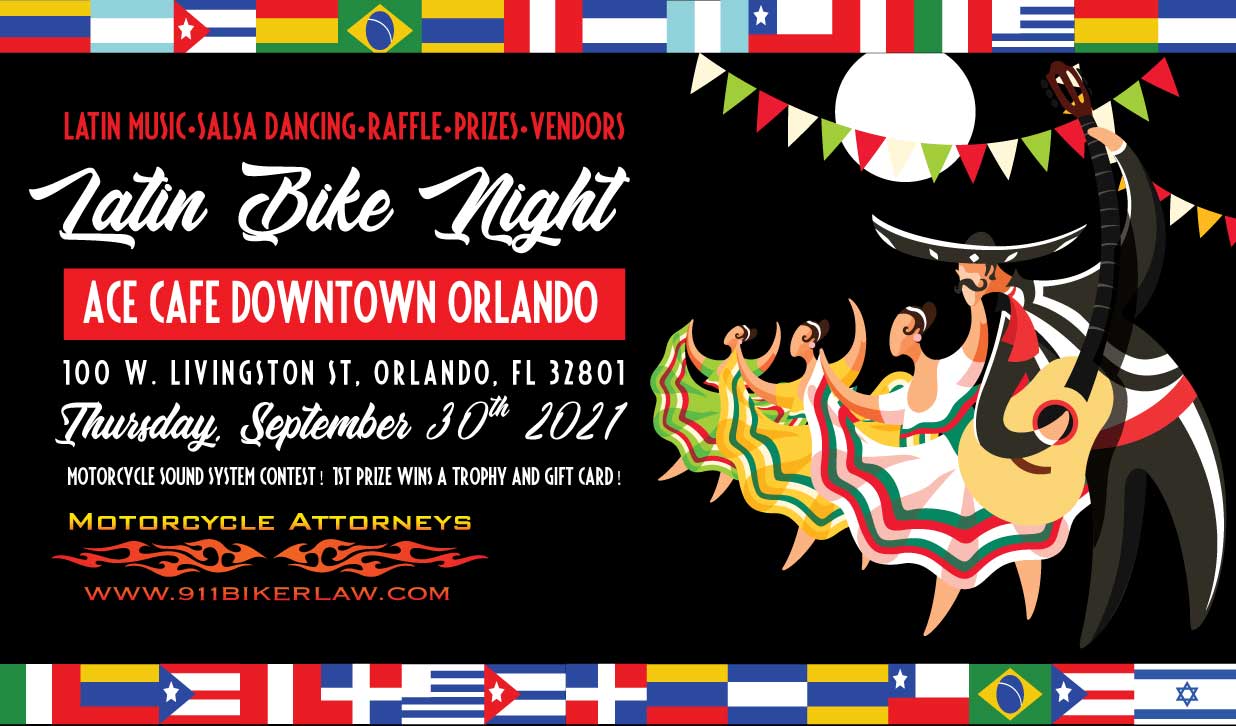 Join 911 Biker Law For Latin Bike Night